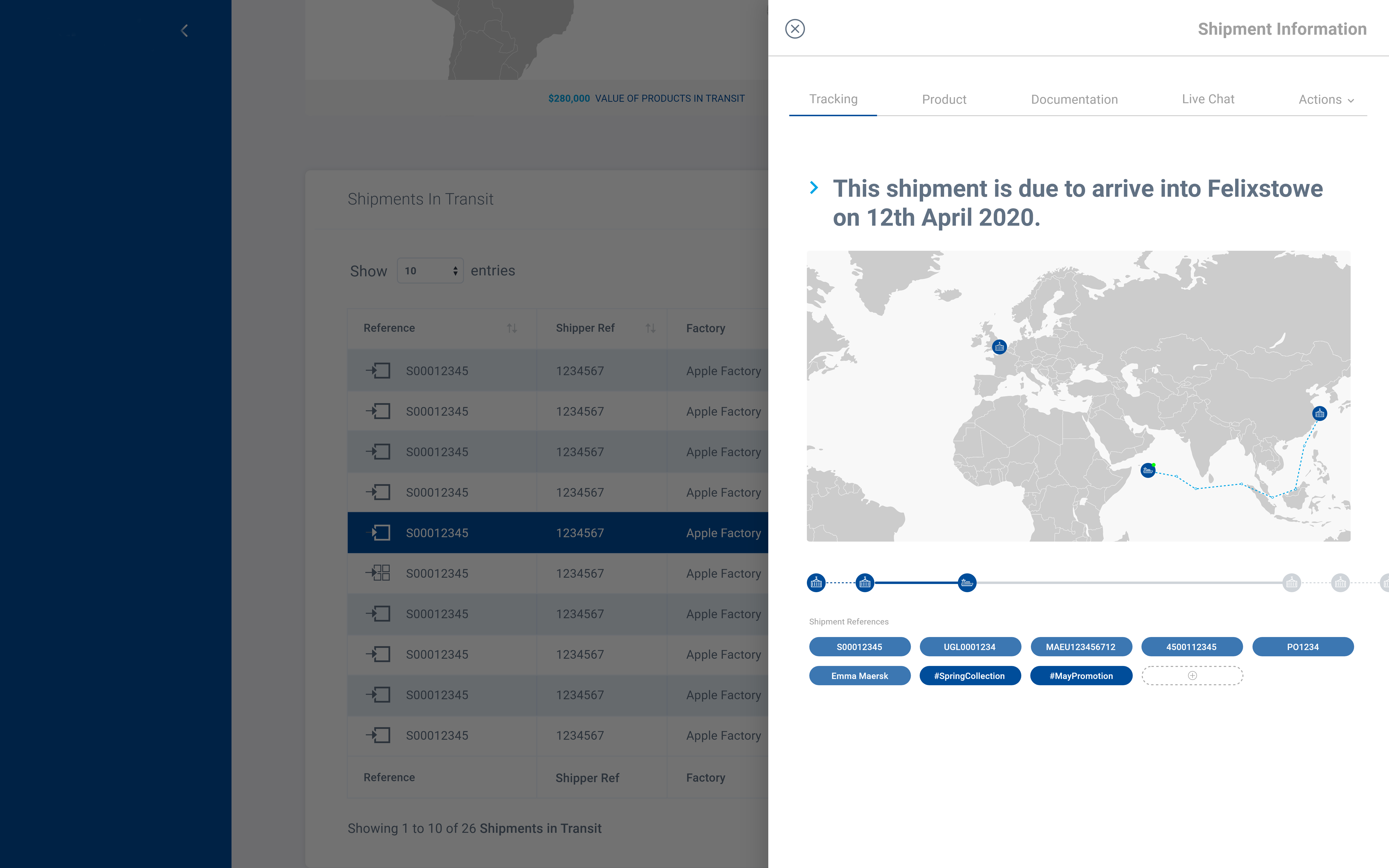 Unsworth's HaulHub Logisticsapplication example